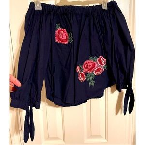 Off the shoulders crop top